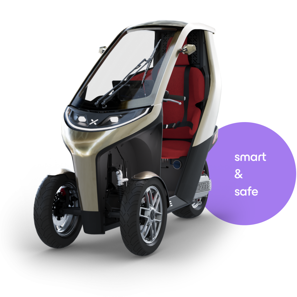 XYTE ONE electric urban vehicle, perspective left side